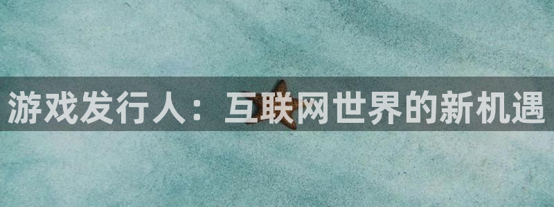 pp电子官网代理开号多少钱：游戏发行人：互联网世界的新机遇